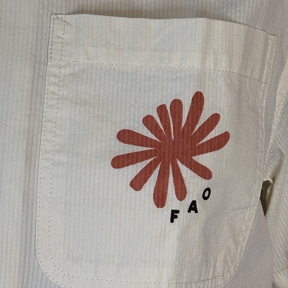 Frank and Oak Over Shirt Organic Cotton Overshirt Graphic Button Up Short Sleeve - Picture 5 of 16